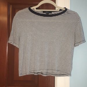 Striped crop top